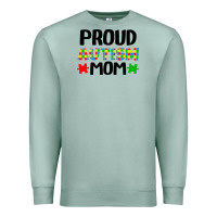 Seafoam autism awareness puzzle theme Premium Sweatshirt - CowhideDigitalArt