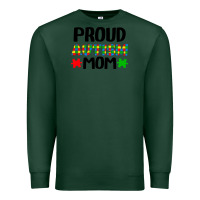 Sports Green autism awareness puzzle theme Premium Sweatshirt - CowhideDigitalArt