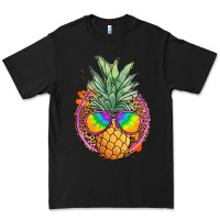 Black pineapple and glasses Premium Tee - JahusDesignShop