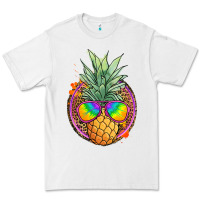 White pineapple and glasses Premium Tee - JahusDesignShop
