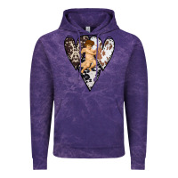 Cloud Purple Country Cupid Valentine Cowhide Heart Vintage Hoodie - Bettercallsaul