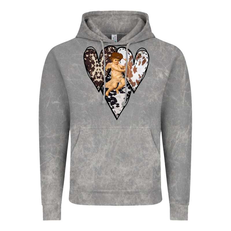Country Cupid Valentine Cowhide Heart Vintage Hoodie by Bettercallsaul | Teevron