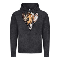 Vintage Black Country Cupid Valentine Cowhide Heart Vintage Hoodie - Bettercallsaul