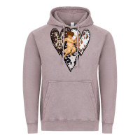 Vintage Zinc Country Cupid Valentine Cowhide Heart Vintage Hoodie - Bettercallsaul