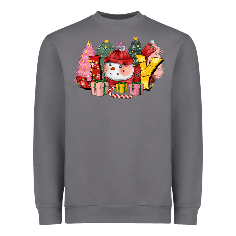 Joy Snowman Heavyweight Sweatshirt by CowGirlArtShop | Teevron