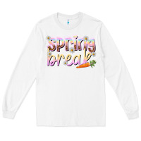 White Spring break Long Sleeve Tee - NancyCooperArtShop