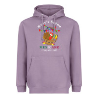 Lavender logo for rosys saon mexicano Heavyweight Hoodie - CowhideDigitalArt