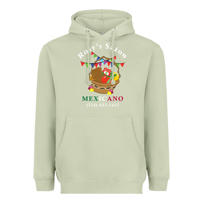 Logo For Rosys Saon Mexicano Heavyweight Hoodie by CowhideDigitalArt | Teevron