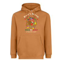 Meerkat logo for rosys saon mexicano Heavyweight Hoodie - CowhideDigitalArt
