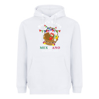 White logo for rosys saon mexicano Heavyweight Hoodie - CowhideDigitalArt
