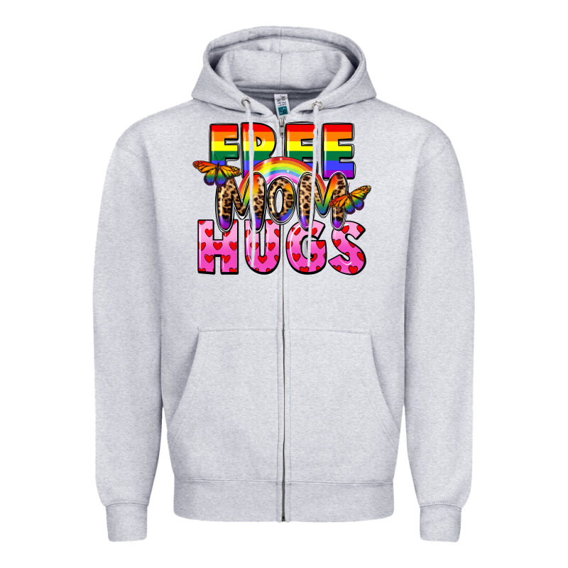 Free Mom Hugs Zipper Hoodie by FaDigitalArtStudio | Teevron