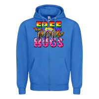True Royal Free Mom hugs Zipper Hoodie - FaDigitalArtStudio