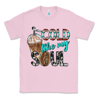 Bubblegum Pink cold like my soul with coffee Classic Tee - BarkalooDesign