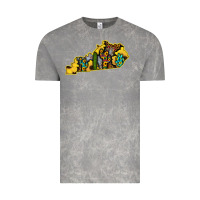 Cloud Rock Kentucky Map Western Sunflower Pattern Vintage Tee - Bettercallsaul