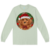 Matcha Christmas Toy Poodle Long Sleeve Tee - RanaPortraitStore
