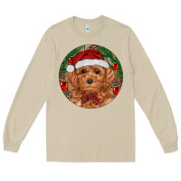 Mushroom Christmas Toy Poodle Long Sleeve Tee - RanaPortraitStore