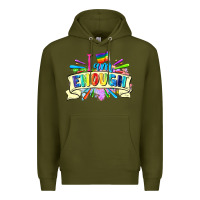 Army Green I am enough Premium Hoodie - FaDigitalArtStudio