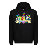 Black I am enough Premium Hoodie - FaDigitalArtStudio