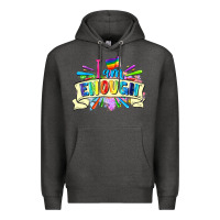 Charcoal Heather I am enough Premium Hoodie - FaDigitalArtStudio