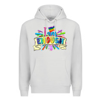 Dove Grey I am enough Premium Hoodie - FaDigitalArtStudio