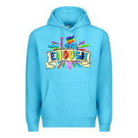 Ocean Blue I am enough Premium Hoodie - FaDigitalArtStudio