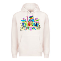 Pale Pink I am enough Premium Hoodie - FaDigitalArtStudio