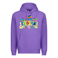 Purple I am enough Premium Hoodie - FaDigitalArtStudio