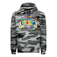Slate Camo I am enough Premium Hoodie - FaDigitalArtStudio