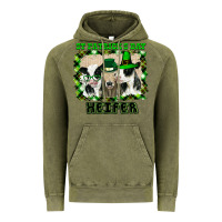 Vintage Olive St Patricks Day Heifer Vintage Hoodie - Bettercallsaul