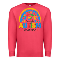 Cardinal proud autism mom rainbow Premium Sweatshirt - CowhideDigitalArt