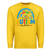 Lemon proud autism mom rainbow Premium Sweatshirt - CowhideDigitalArt
