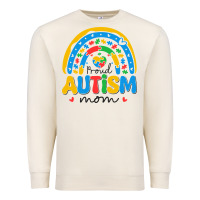 Sandshell proud autism mom rainbow Premium Sweatshirt - CowhideDigitalArt