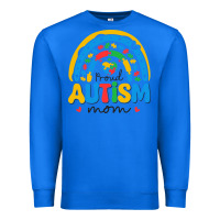 True Royal proud autism mom rainbow Premium Sweatshirt - CowhideDigitalArt