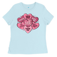 Baby Blue valentines conversation hearts Ladies Tee - MaliasSmallBusiness