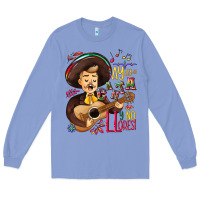 Colony Blue Ay, ay, ay canta y no llores! Long Sleeve Tee - NancyCooperArtShop
