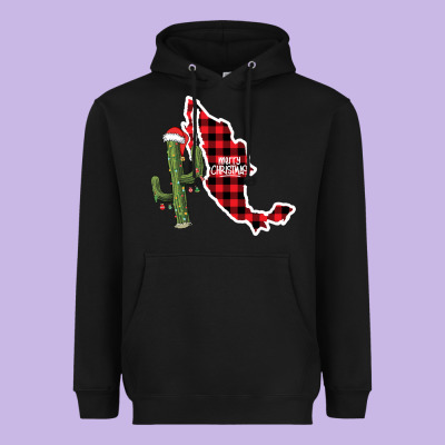 Merry Christmas Heavyweight Hoodie Designed By Cowhidedigitalart
