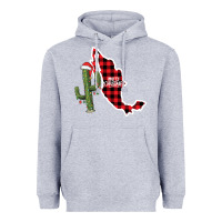 Heather Grey Merry Christmas Heavyweight Hoodie - CowhideDigitalArt