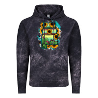 Cloud Black Alabama Map Sunflower Cactus Serape Vintage Hoodie - RanaPortraitStore