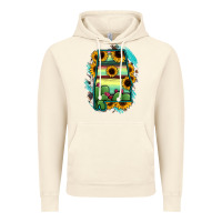 Vintage Artic Alabama Map Sunflower Cactus Serape Vintage Hoodie - RanaPortraitStore