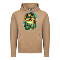Vintage Coffee Alabama Map Sunflower Cactus Serape Vintage Hoodie - RanaPortraitStore