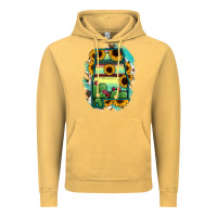 Vintage Mustard Alabama Map Sunflower Cactus Serape Vintage Hoodie - RanaPortraitStore