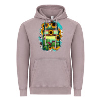 Vintage Zinc Alabama Map Sunflower Cactus Serape Vintage Hoodie - RanaPortraitStore