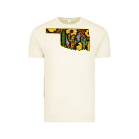 Vintage Arctic Western Oklahoma Map Sunflower Pattern Vintage Tee - Bettercallsaul