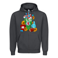 Smoke Football Frappe Zipper Hoodie - FaDigitalArtStudio