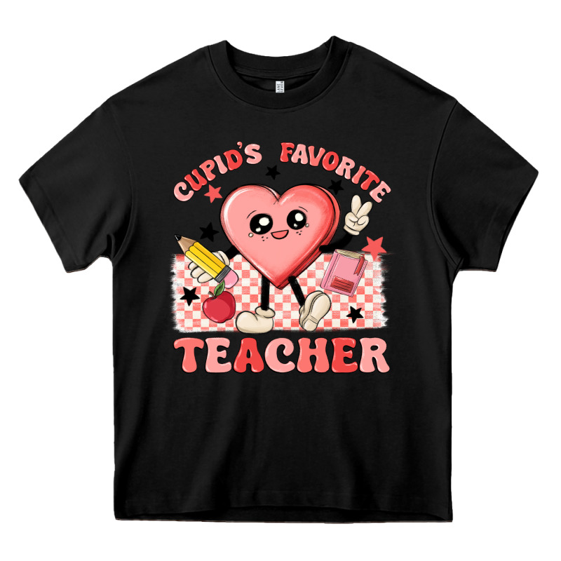 Cupid's Favorite Teacher Heavy Core Tee by MaliasSmallBusiness | Teevron