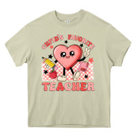 Mossy cupid's favorite teacher Heavy Core Tee - MaliasSmallBusiness