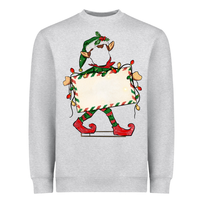 Customize Christmas Elf Heavyweight Sweatshirt by CowGirlArtShop | Teevron