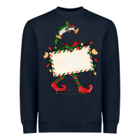 Navy customize christmas elf Heavyweight Sweatshirt - CowGirlArtShop