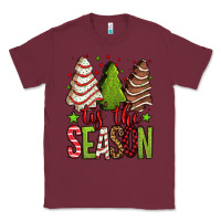 Burgundy tis the season christmas cakes Classic Tee - Jasminsmagicworld
