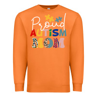 Carrot Proud Autism Mom Leopard Pattern Design Autism Awa Premium Sweatshirt - CowhideDigitalArt